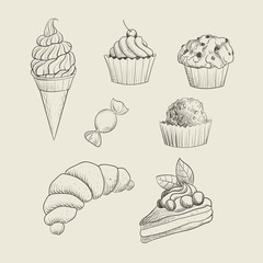 Hand drawn sweets