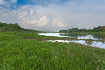 Daugava river near Daugavpils city, Latgale, Latvia