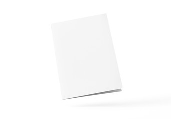 Flyer Broschüre gefalten weiss A4 A5