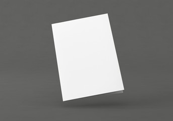 Flyer Broschüre gefalten weiss A4 A5