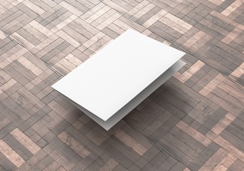 Flyer Broschüre gefalten weiss A4 A5