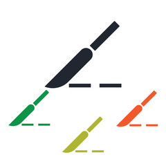 Surgical scalpel icon