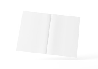 Fototapeta premium Flyer Broschüre gefalten weiss