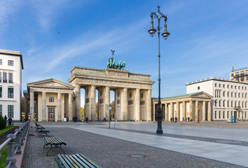 Fototapeta na wymiar Brandenburg Gate (Brandenburger Tor), Berlin