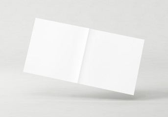 Flyer Broschüre weiss gefalten