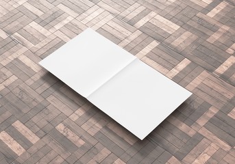 Flyer Broschüre weiss