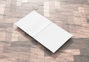 Flyer Broschüre weiss