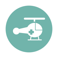 Medical helicopter icon