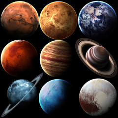 Hight quality isolated solar system planets. Elements of this image furnished by NASA © Vadimsadovski