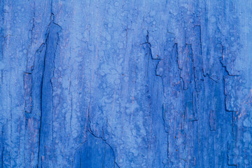 Old Blue Wooden Board Background Texture
