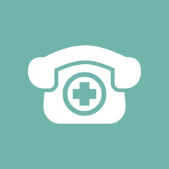 Obraz premium Emergency call icon