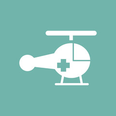 Medical helicopter icon