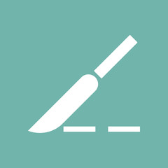 Surgical scalpel icon