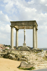 Fototapeta premium Cuatros Postes (Four Pillars or Posts), Avila Spain, an old Castilian Spanish village