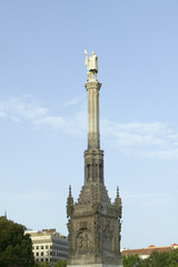 Statue of Christopher Columbus in Madrid, Spain