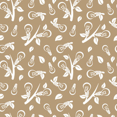 Ecology abstract seamless pattern