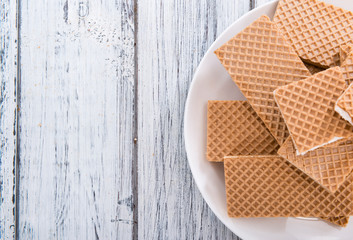 Portion of crispy Vanilla Waffles