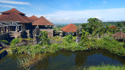 Fototapeta na wymiar Hotel with ghost on island Bali