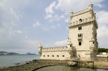 The Belem Tower, a UNESCO World Heritage Site, in Lisbon/Lisboa Portugal