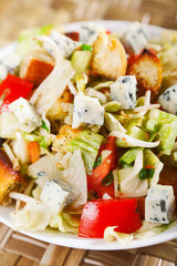 Blue cheese and tomatos salad
