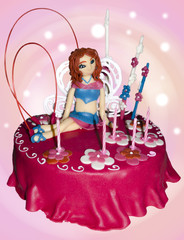 Fairy on the cake.