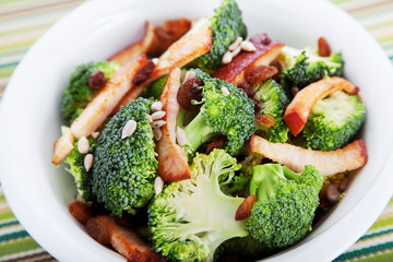 Chicken salad with broccoli