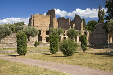 Hadrian's Villa, the Roman Emperor's 'Villa', erected in 118 and 138 AD on 150 acres. It was built by Rome's greatest builder, who was inspired by the Greeks and artists of all kind. Publius Aelius Hadrianus built  "Villa of Hadrian" Tivoli, outside of Rome, Italy, Europe