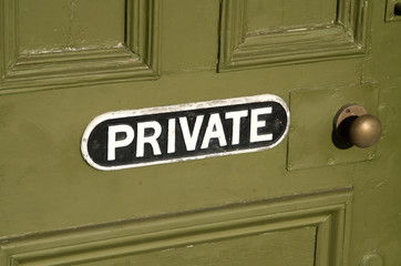 private sign