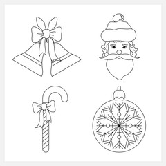 Set of Christmas Icons,Christmas Decoration