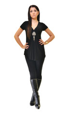 Fototapeta premium Woman with beautiful long hair