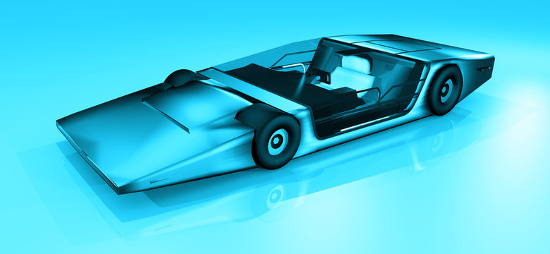 Fototapeta Future sport car