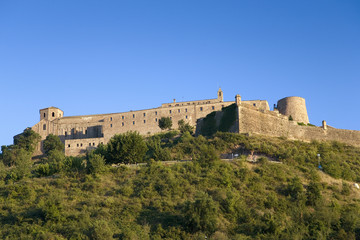 Fototapeta na wymiar Parador de Cardona, a 9th Century medieval hillside Castle, near Barcelona, Catalonia, Cardona, Spain