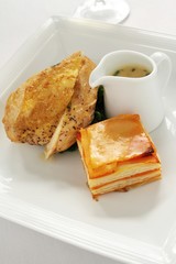 roast chicken meal