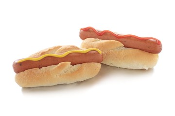 hot dog in bun