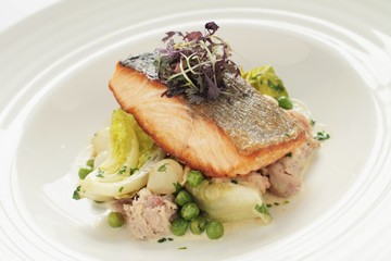 plated fish main meal