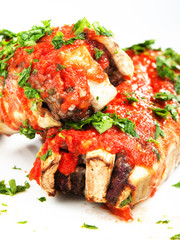 Stuffed eggplants