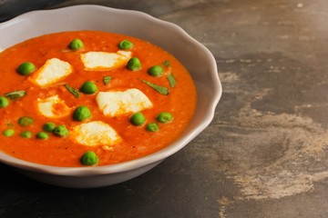 Paneer mutter masala - Indian food