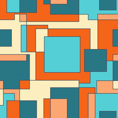 Seamless vector geometric pattern Square