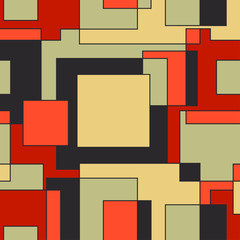 Seamless vector geometric pattern Square