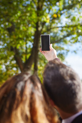 love, relationship, family and people concept - smiling couple h