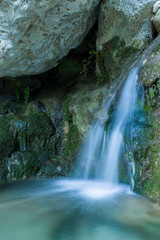 The waterfall of Nidri in Lefkas island