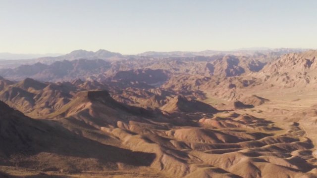 Aerial view flying over the Grand Canyon