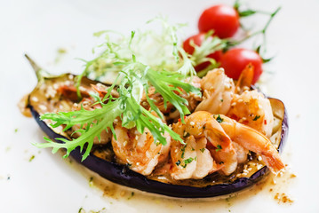 stuffed aubergine