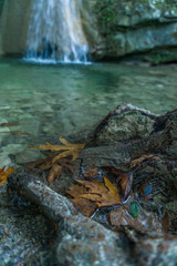 The waterfall of Nidri in Lefkas island