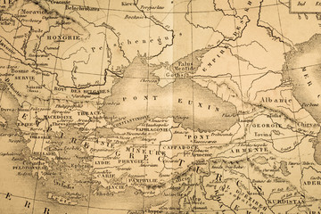 アアンティークの世界地図　トルコ