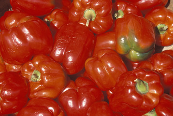 Close up of red peppers