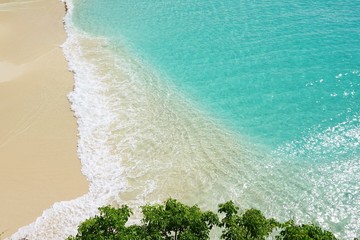 Beautiful Meads Bay Beach in Anguilla - obrazy, fototapety, plakaty