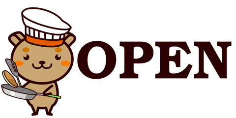 OPEN,CLOSEDを知らせる動物シリーズ