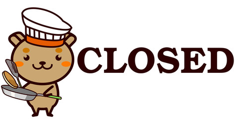 OPEN,CLOSEDを知らせる動物シリーズ