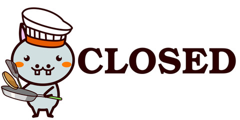 OPEN,CLOSEDを知らせる動物シリーズ